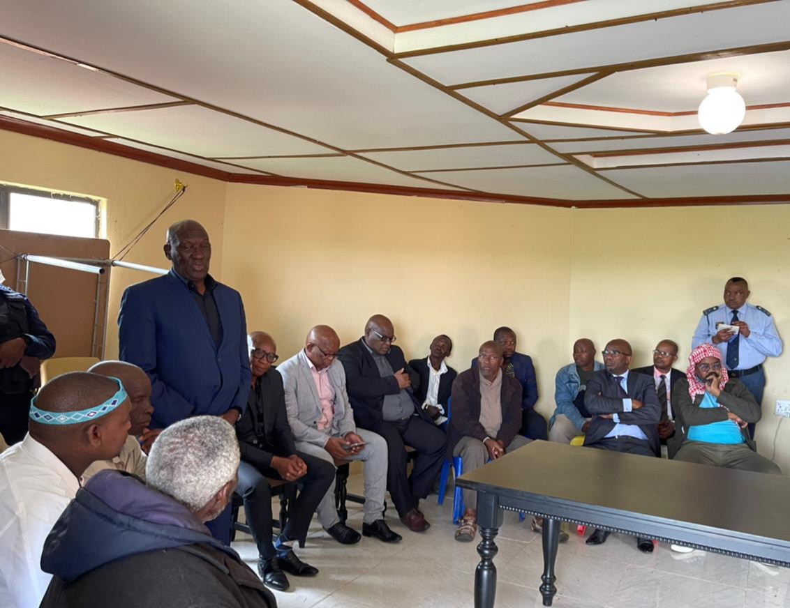 Minister Bheki Cele pays a visit to massacred family members