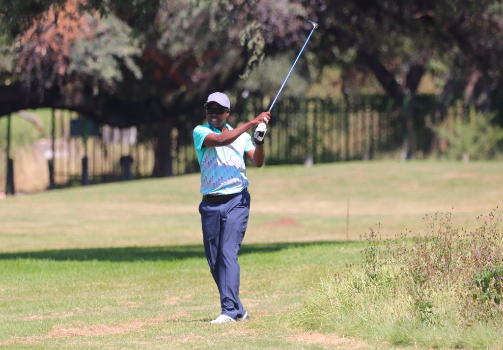 LTA CEO Moses Ngobeni playing Golf