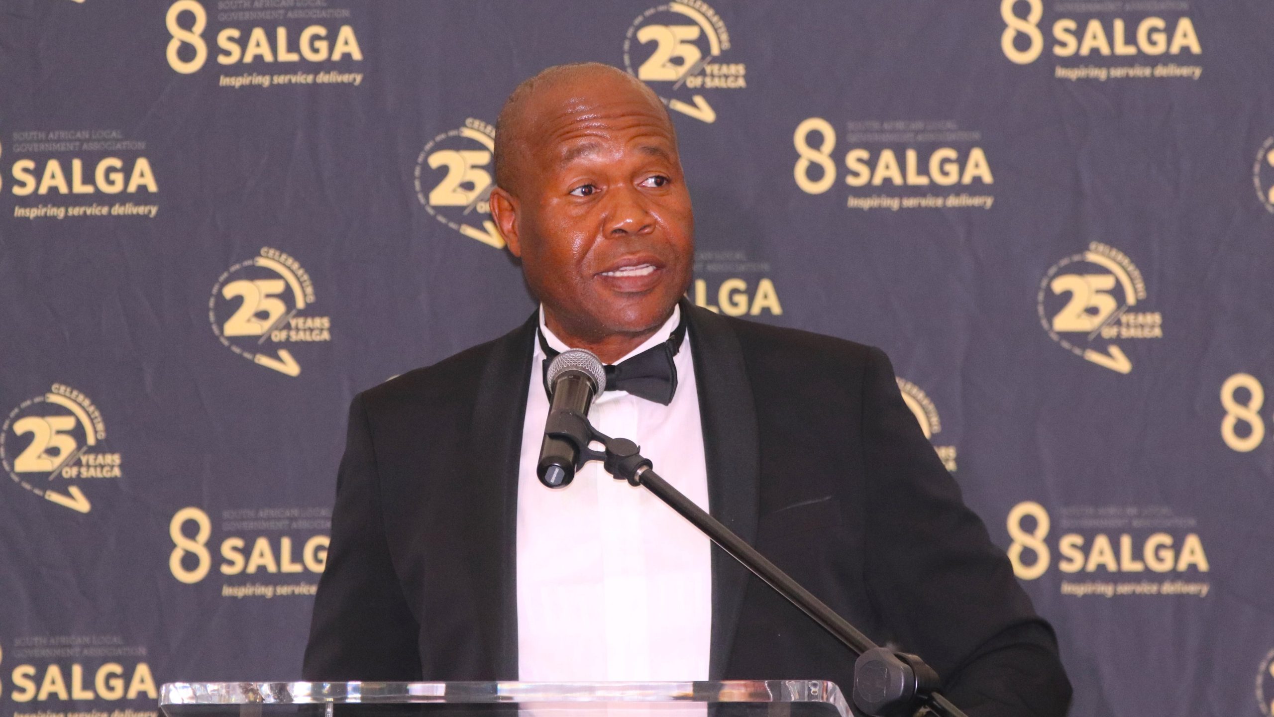 John Mpe addresses the Limpopo SALGA Municipal awards