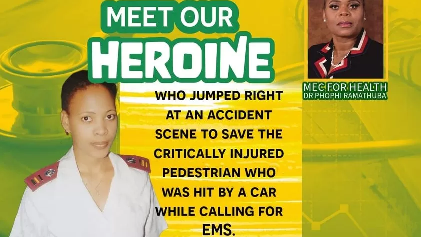 Limpopo Nurse Sister Rose Leso hailed for heroic acts at an accident scene