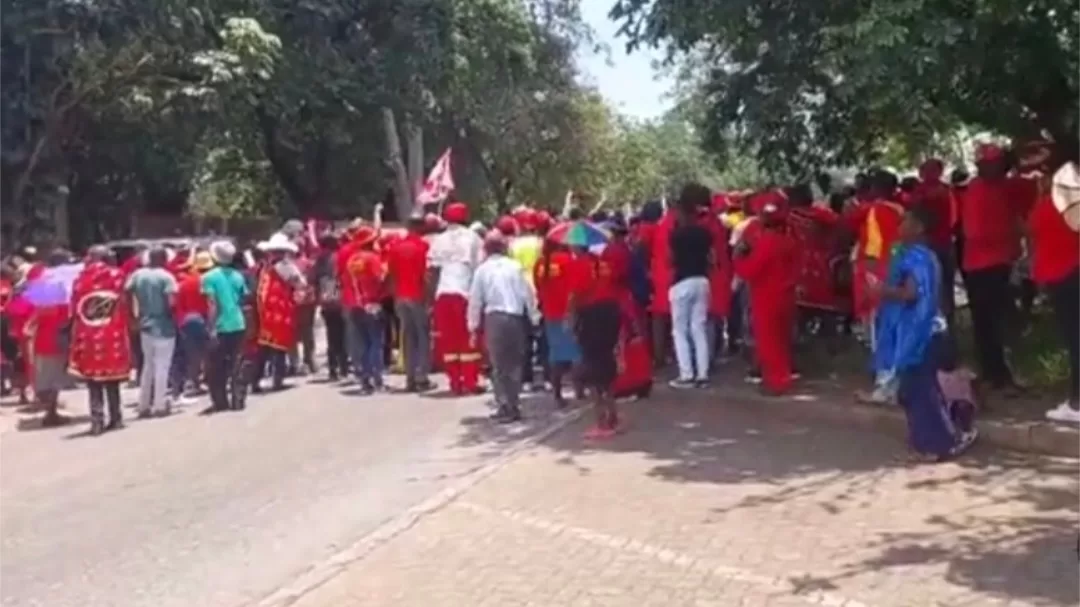 The EFF in Limpopo on Wednesday marched to the Hoërskool Ben Vorster School in Tzaneen over the recent racist utterances by one of their students Erhard Vorster.